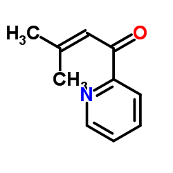 3-Methyl-1-(2-pyridinyl)-2-buten-1-one structure
