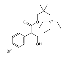 triethyl-[3-(3-hydroxy-2-phenylpropanoyl)oxy-2,2-dimethylpropyl]azanium,bromide结构式