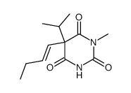 1-Methyl-5-(1-butenyl)-5-isopropylbarbituric acid structure