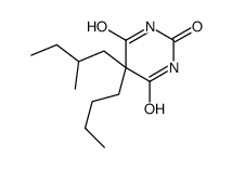 5-Butyl-5-(2-methylbutyl)-2,4,6(1H,3H,5H)-pyrimidinetrione结构式