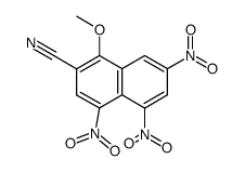 4,5,7-Trinitro-1-methoxy-2-naphthonitril Structure