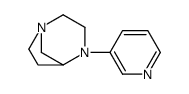 1,4-Diazabicyclo[3.2.1]octane,4-(3-pyridinyl)-,(-)-(9CI)结构式