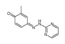 2-methyl-4-(pyrimidin-2-ylhydrazinylidene)cyclohexa-2,5-dien-1-one Structure