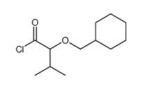 2-(cyclohexylmethoxy)-3-methylbutanoyl chloride Structure