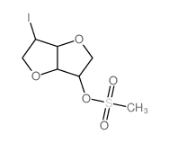 2-iodo-6-methylsulfonyloxy-4,8-dioxabicyclo[3.3.0]octane结构式