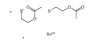4,4-dimethyl-9-oxo-8-oxa-3,5-dithia-4-stannadecyl acetate结构式