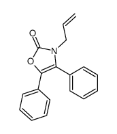 4,5-diphenyl-3-prop-2-enyl-1,3-oxazol-2-one结构式