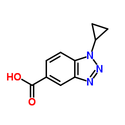 1-Cyclopropyl-1H-benzotriazole-5-carboxylic acid Structure
