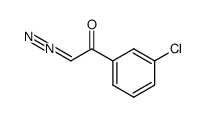 2-diazo-1-(3-chlorophenyl)ethanone Structure