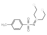 N-(bis(2-chloroethyl)-$l^70355-71-4-sulfanylidene)-4-methyl-benzenesulfonamide Structure