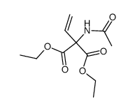 ethyl 2-acetamido-2-(ethoxycarbonyl)but-3-enoate结构式
