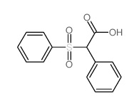 2-(benzenesulfonyl)-2-phenyl-acetic acid Structure