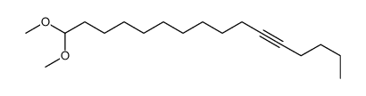 16,16-Dimethoxy-5-hexadecyne结构式