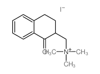 2-Naphthalenemethanaminium, 1,2,3,4-tetrahydro-N,N, N-trimethyl-1-oxo-, iodide Structure