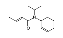 (E)-N-(cyclohex-2-en-1-yl)-N-isopropylbut-2-enamide结构式