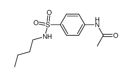 N-acetyl-sulfanilic acid butylamide结构式