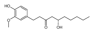 (R)-5-Hydroxy-1-(4-hydroxy-3-methoxyphenyl)decane-3-one Structure