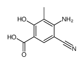 4-氨基-5-氰基-2-羟基-3-甲基苯甲酸结构式