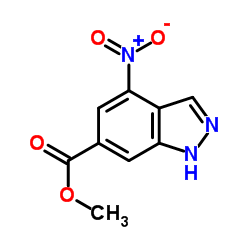 Methyl 4-nitro-1H-indazole-6-carboxylate structure