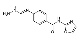 Benzamide, 4-[(aminoiminomethyl)amino]-N-2-oxazolyl- (9CI)结构式