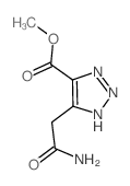 methyl 5-(carbamoylmethyl)-2H-triazole-4-carboxylate结构式