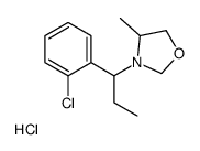 3-[1-(2-chlorophenyl)propyl]-4-methyl-1,3-oxazolidine,hydrochloride结构式