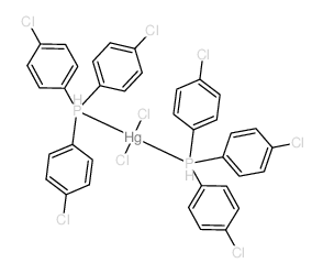 Mercury,dichlorobis[tris(4-chlorophenyl)phosphine]-, (T-4)- (9CI) Structure