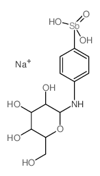D-Glucopyranosylamine, N-(4-stibonophenyl)-结构式