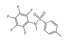 N-Methyl-N-p-toluolsulfonyl-pentafluor-anilin结构式