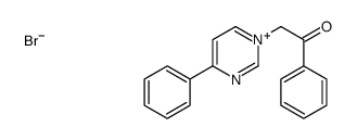 1-phenyl-2-(4-phenylpyrimidin-1-ium-1-yl)ethanone,bromide结构式