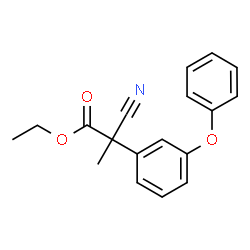 ETHYL A-(M-PHENOXYPHENYL)-A-CUANOPRO PIONATE结构式