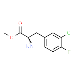 METHYL (2S)-2-AMINO-3-(3-CHLORO-4-FLUOROPHENYL)PROPANOATE Structure