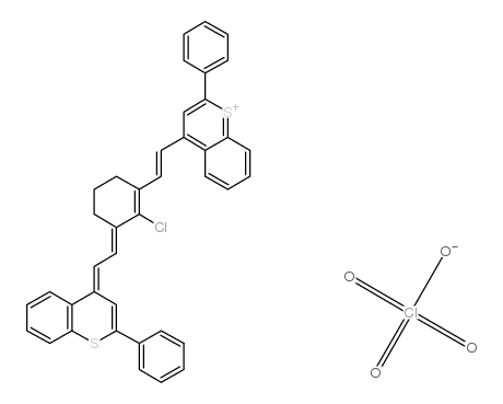 4-[2-[2-chloro-3-[2-(2-phenylthiochromen-4-yl)ethenyl]-1-cyclohex-2-enylidene]ethylidene]-2-phenyl-thiochromene Structure