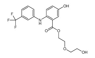 2-(2-hydroxyethoxy)ethyl 5-hydroxy-2-[3-(trifluoromethyl)anilino]benzoate Structure