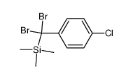 (dibromo(4-chlorophenyl)methyl)trimethylsilane Structure