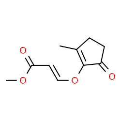 2-Propenoicacid,3-[(2-methyl-5-oxo-1-cyclopenten-1-yl)oxy]-,methylester,(2E)-(9CI)结构式