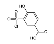 3-(chlorosulfonyl)-4-hydroxybenzoic acid Structure