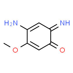 2,4-Cyclohexadien-1-one, 4-amino-6-imino-3-methoxy- (9CI)结构式