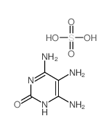 sulfuric acid; 4,5,6-triamino-1H-pyrimidin-2-one Structure