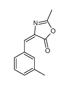 5(4H)-OXAZOLONE, 2-METHYL-4-[(3-METHYLPHENYL)METHYLENE]-结构式