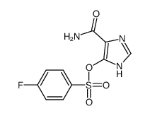 (5-carbamoyl-1H-imidazol-4-yl) 4-fluorobenzenesulfonate结构式