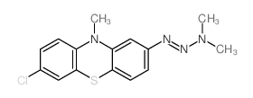 N-(7-chloro-10-methyl-phenothiazin-2-yl)diazenyl-N-methyl-methanamine结构式