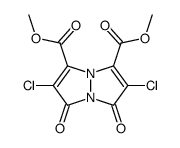 dimethyl 2,6-dichloro-1,7-dioxo-1H,7H-pyrazolo[1,2-a]pyrazole-3,5-dicarboxylate结构式