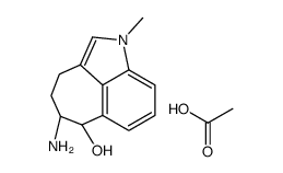 7-amino-2-methyl-6,7,8,9-tetrahydro-2H-cyclohepta[cd]indol-6-ol acetate Structure