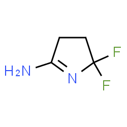 1-Pyrroline,2-amino-5,5-difluoro-(8CI)结构式