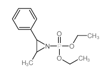 1-diethoxyphosphoryl-2-methyl-3-phenyl-aziridine结构式