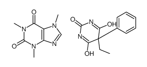 5-ethyl-5-phenyl-1,3-diazinane-2,4,6-trione,1,3,7-trimethylpurine-2,6-dione Structure