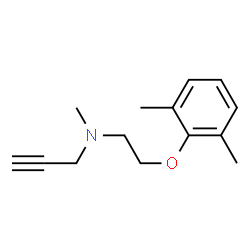 2-Propyn-1-amine,N-[2-(2,6-dimethylphenoxy)ethyl]-N-methyl-(9CI) structure