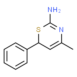 6H-1,3-Thiazin-2-amine,4-methyl-6-phenyl-(9CI)结构式