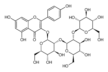 kaempferol 3-O-β-D-glucosyl-(1→2)-β-D-glucosyl-(1→2)-β-D-glucoside结构式